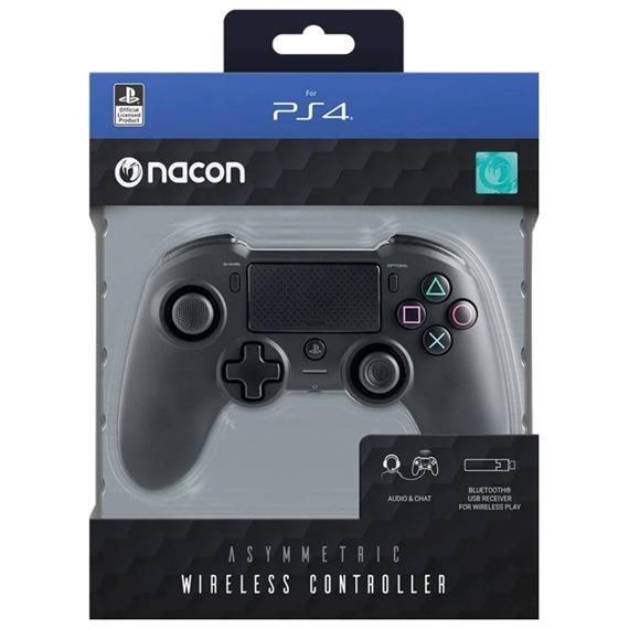 Nacon Mando Asimétrico Inalámbrico Oficial Playstation 4 Negro (PS4OFPADWLBLACK)