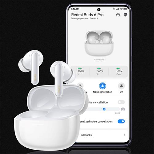 Xiaomi Redmi Buds 6 Pro Negro Auriculares HIFI con Cancelación de Ruido