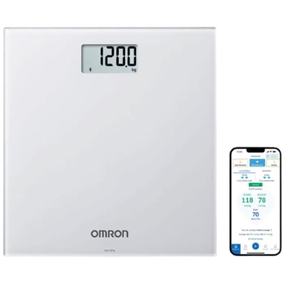 Omron HN300T2 Báscula Inteligente con Bluetooth Gris