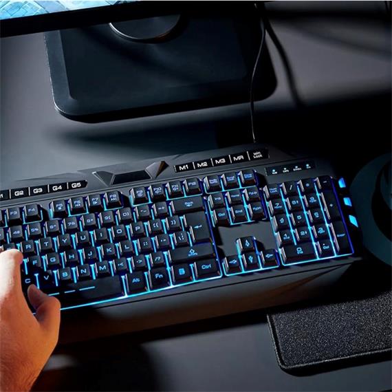 Nacon Teclado Gaming con Teclas de Macro y Retroiluminación (PCCL-200ES)