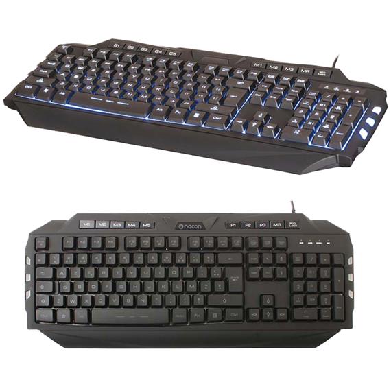 Nacon Teclado Gaming con Teclas de Macro y Retroiluminación (PCCL-200ES)