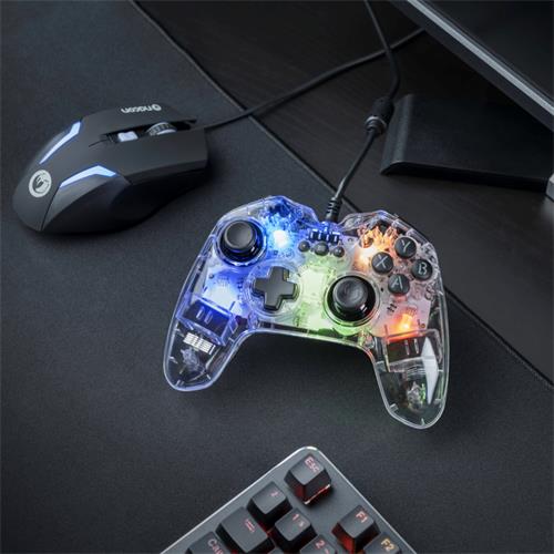 Nacon Mando con Cable para PC con luz RGB  (PCGC-100RGB)