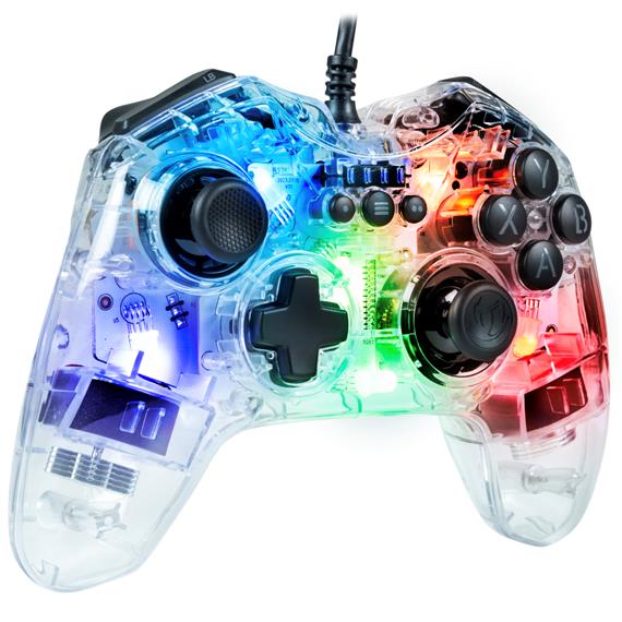 Nacon Mando con Cable para PC con luz RGB  (PCGC-100RGB)