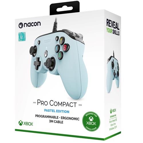 Nacon Pro Compact Mando Programable con licencia XBOX Azul