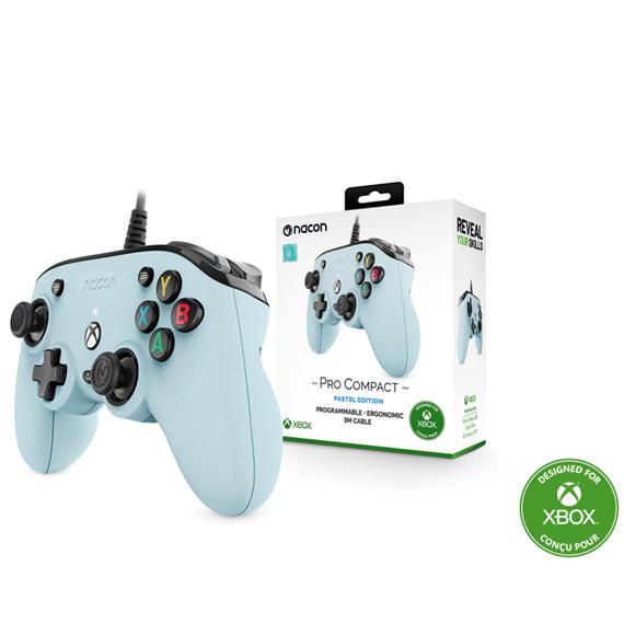 Nacon Pro Compact Mando Programable con licencia XBOX Azul