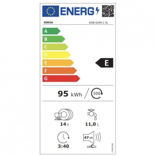 Edesa EDB6240-I SL Lavavajillas Integrado 60cm