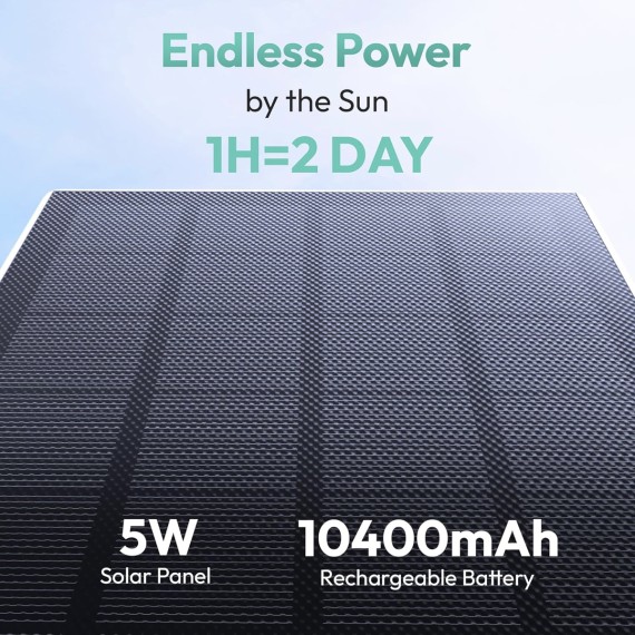 Botslab W314 Cámara de Seguridad 360º con 4G LTE, Batería y Panel Solar