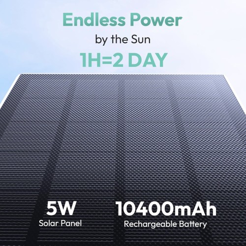 Botslab W314 Cámara de Seguridad 360º con 4G LTE, Batería y Panel Solar