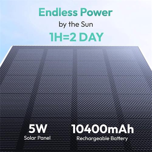 Botslab W314 Cámara de Seguridad 360º con 4G LTE, Batería y Panel Solar