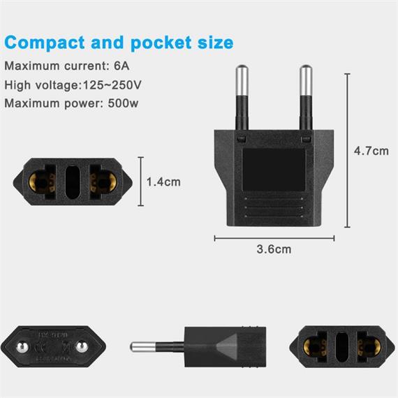 ADAPTADOR DE VIAJE USA-EUR