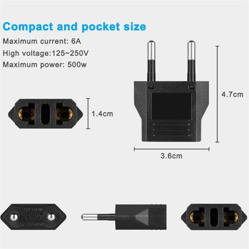 ADAPTADOR DE VIAJE USA-EUR