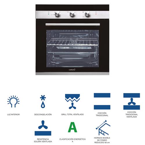 CATA CM760AS 6F BK HORNO