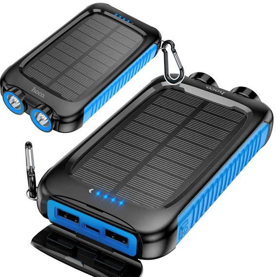 Powerbank Hoco DB51 con Panel Solar 8.000 mAh y Luz LED