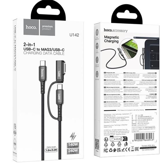 Cable USB-C a Magsafe 3 Hoco U142 240W