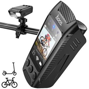 Hoco DV104 Cámara 4K con pantalla y luz LED para Bicicleta o Moto