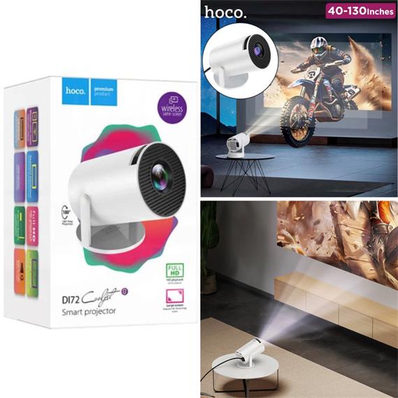 Hoco DI72 Proyector Full HD con Wifi y Android 160 Lumen