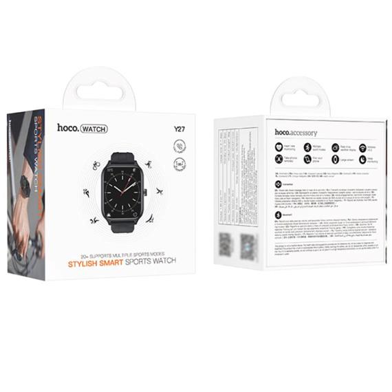 Hoco Y27 Smartwatch 1.95" con llamadas Bluetooth Negro