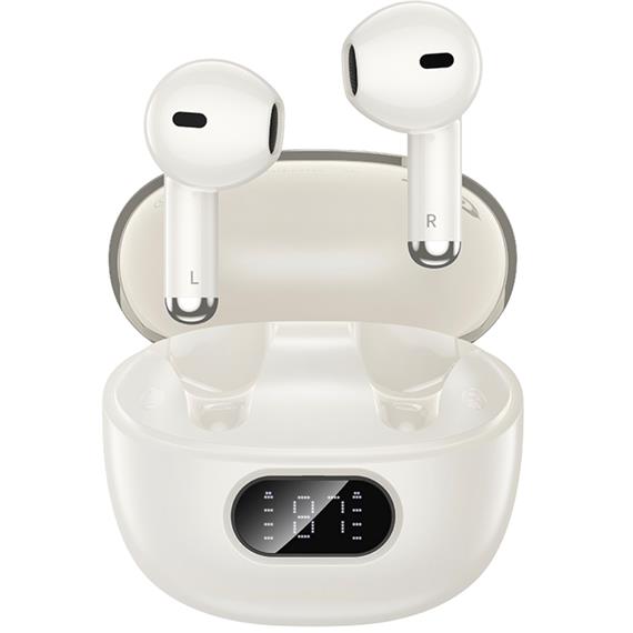 Hoco EQ18 Auricular Inalámbrico con Cancelación de Ruido Milky White