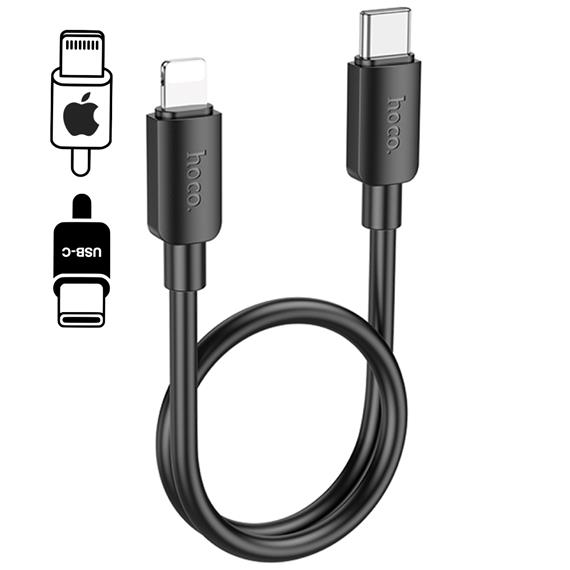 Cable USB-C a Lightning 0.25 metros 20w Hoco X96 Negro