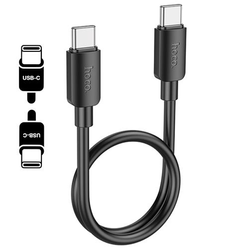 Cable USB-C a USB-C 0.25 metros 60w Hoco X96 Negro