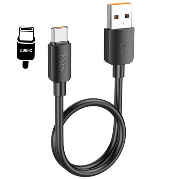 Cable USB-A to USB-C 0.25 metros 100w Hoco X96 Negro