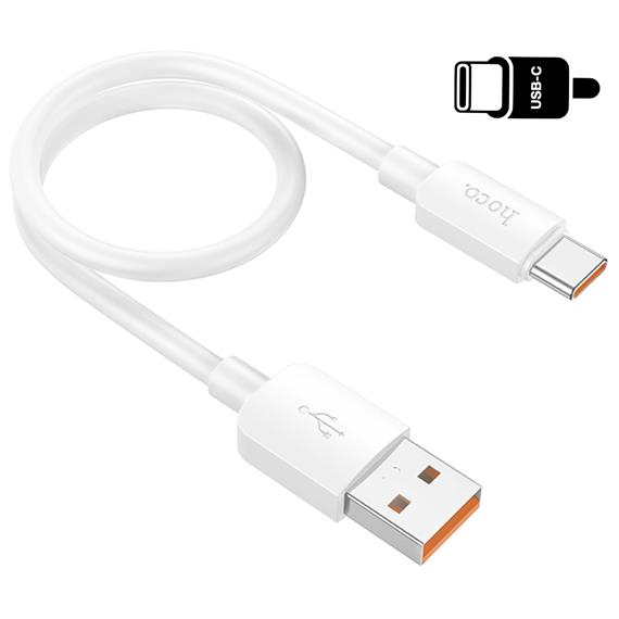 Cable USB- A To USB-C 0.25 metros 100w Hoco X96 Blanco
