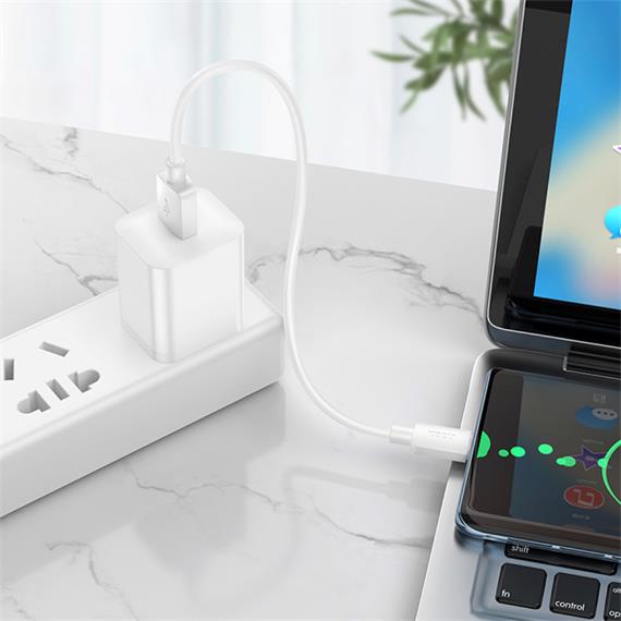 Cable USB- A To USB-C 0.25 metros 100w Hoco X96 Blanco
