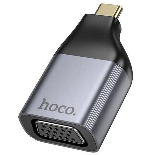 Adaptador USB-C a VGA Hoco UA34 Gris Metal