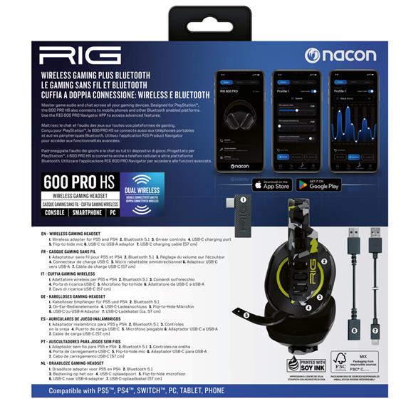 Rig Auricular Gaming 600 PRO HS Acid PS5