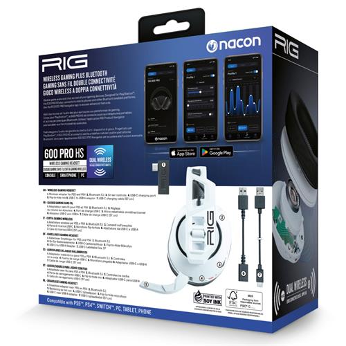 Rig Auricular Gaming 600 PRO HS White PS5