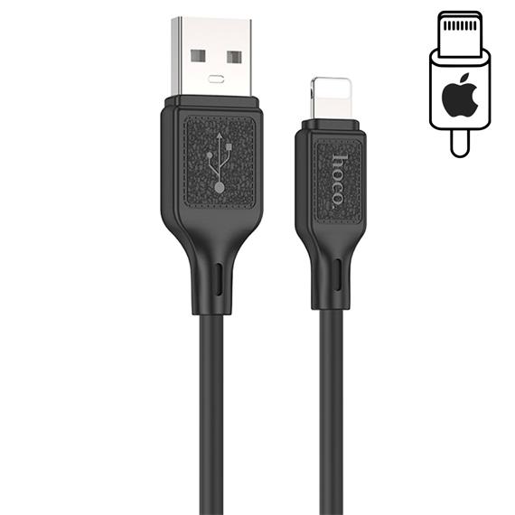 Hoco X90 Cable Cool Silicone Lightning Black
