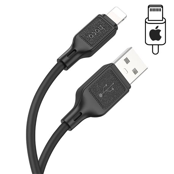 Hoco X90 Cable Cool Silicone Lightning Black