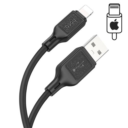 Hoco X90 Cable Cool Silicone Lightning Black