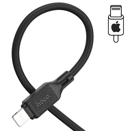 Hoco X90 Cable Cool Silicone Lightning Black