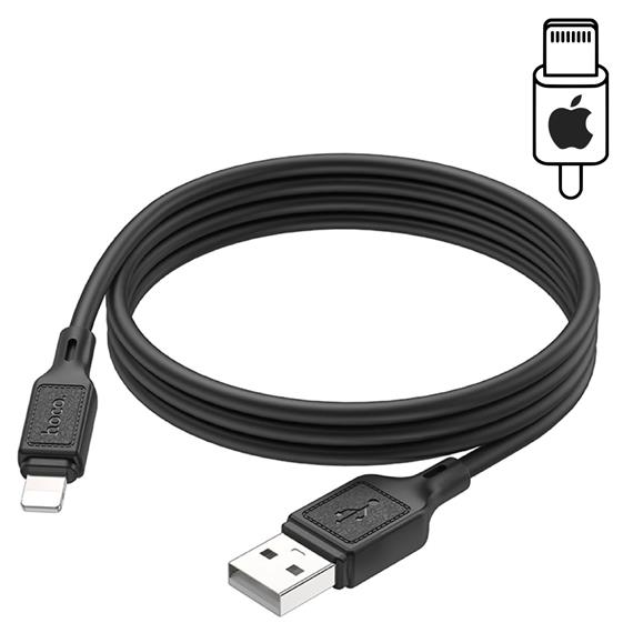 Hoco X90 Cable Cool Silicone Lightning Black