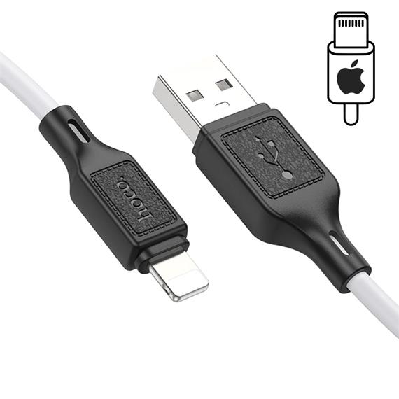 Hoco X90 Cable Cool Silicone Lightning White