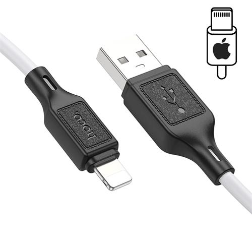 Hoco X90 Cable Cool Silicone Lightning White