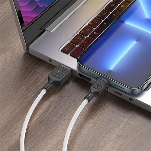 Hoco X90 Cable Cool Silicone Lightning White