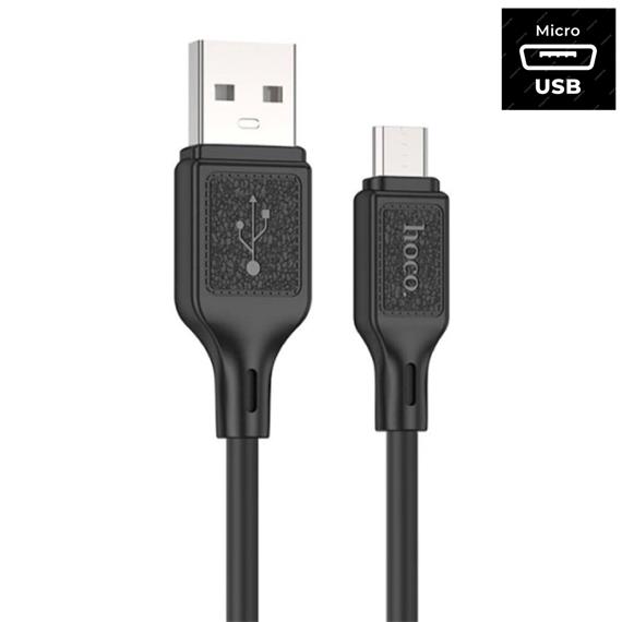 Hoco X90 Cable Cool Silicone Micro Black
