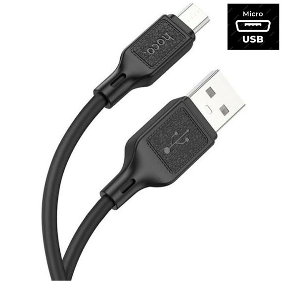Hoco X90 Cable Cool Silicone Micro Black