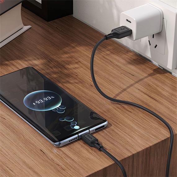 Hoco X90 Cable Cool Silicone Micro Black