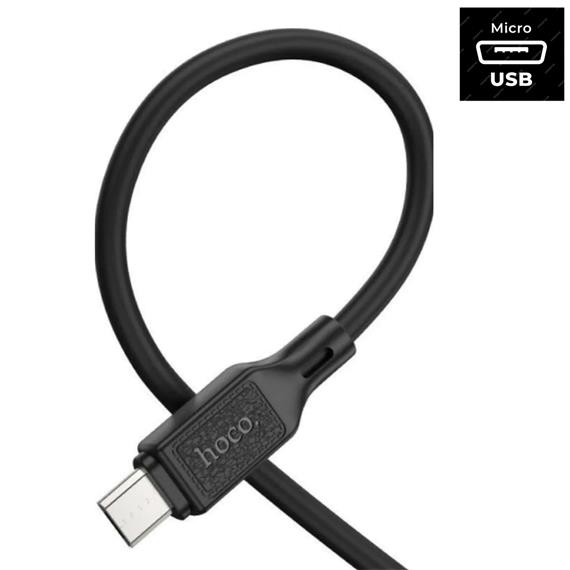 Hoco X90 Cable Cool Silicone Micro Black