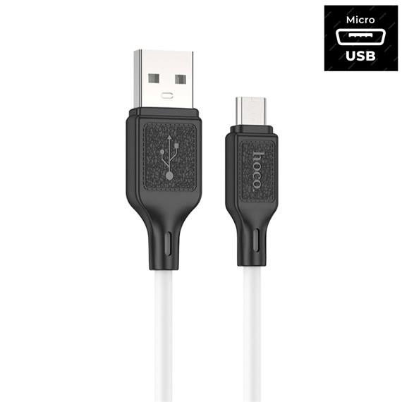 Hoco X90 Cable Cool Silicone Micro White