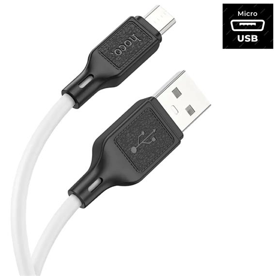 Hoco X90 Cable Cool Silicone Micro White