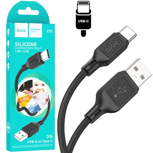 Hoco X90 Cable Cool Silicone Type-C Black