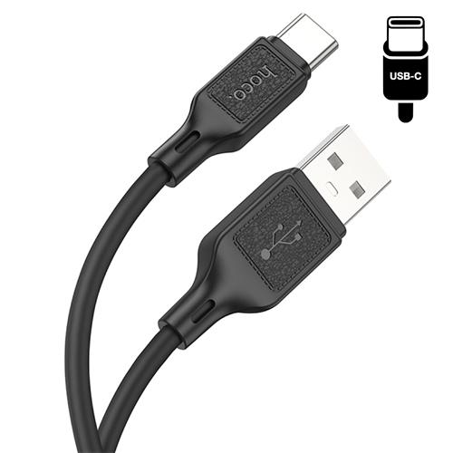 Hoco X90 Cable Cool Silicone Type-C Black