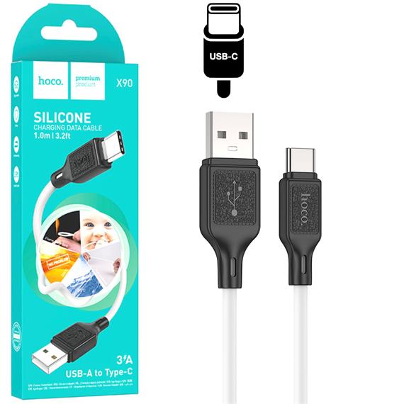 Hoco X90 Cable Cool Silicone Type-C White