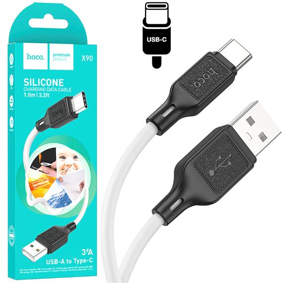 Hoco X90 Cable Cool Silicone Type-C White
