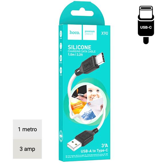 Hoco X90 Cable Cool Silicone Type-C White
