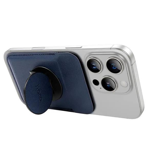 Hoco GT6 Tarjetero Magsafe con Soporte Negro